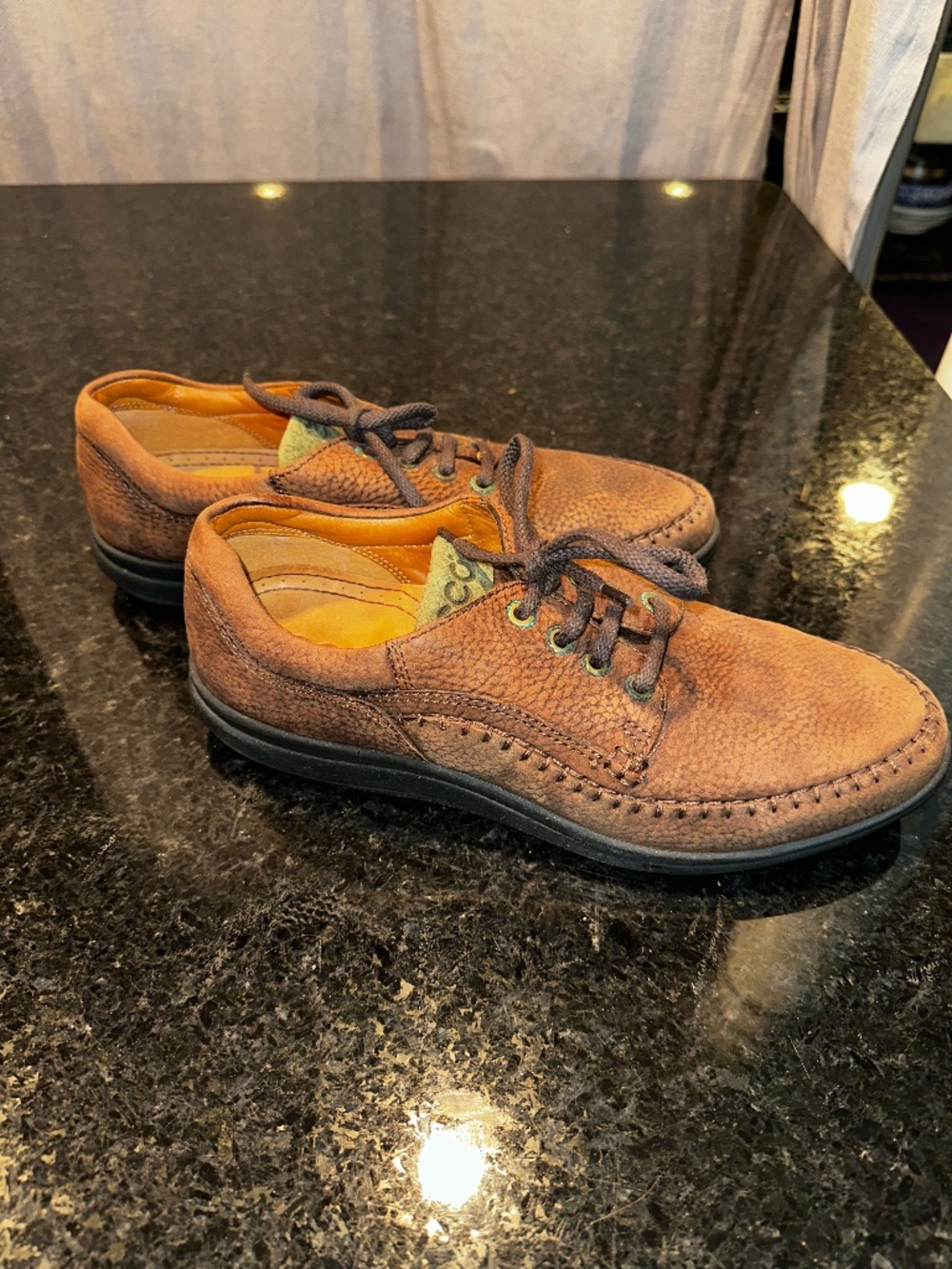 Men's Ecco Brown Shoes  ~ Lace Up ~ 43 ~ 9 - 9.5